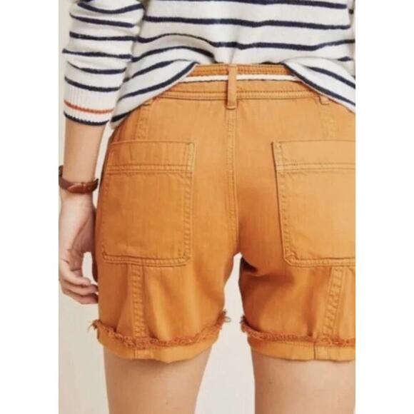 Anthropologie Burnt Orange Wilder Utility Shorts Boho Women’s Size 27 - Picture 8 of 8